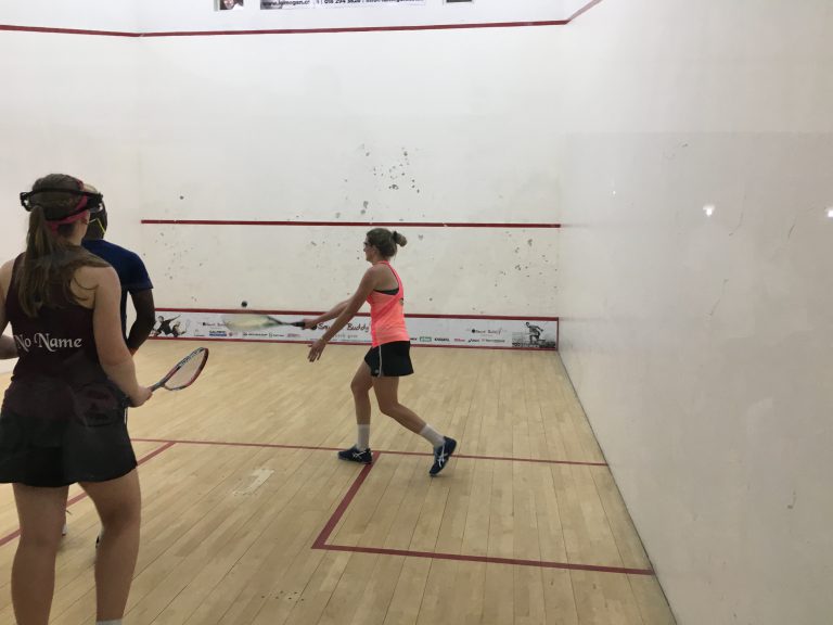 Amy Ferrel at Mielieland squash tournament